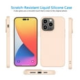 thumbnail image 3 of EBIZCITY iPhone 14 Pro Case, Ultra Slim Soft Premium Liquid Silicone [Military Grade Drop Protection] Full-Body Protective Bumper Phone Case for iPhone 14 Pro 6.1"(2022)- Pink Sand, 3 of 9