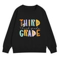 thumbnail image 4 of Coerni Girls 3rd Grade Sweatshirt Back to School Outfit Third Grade Oversized Pullover First Day of School Comfy Graphic Tee Tops, 4 of 7
