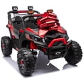 thumbnail image 5 of Joyracer 4WD 24 Volt Ride on Toys for Big Kids, 2 Seater Power Car wheels UTV with 800W Motors, Remote Control, Bluetooth, LED Light, Red, 5 of 11