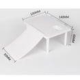 thumbnail image 2 of MERRYHAPY White Turtle Ramp Platform with Fine Workmanship for Comfortable Turtle Climbing, 2 of 8
