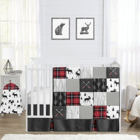 UPC: 0846480060635 | Sweet Jojo Designs Rustic Plaid 4 Piece Nursery Bedding Sets  Crib Bed