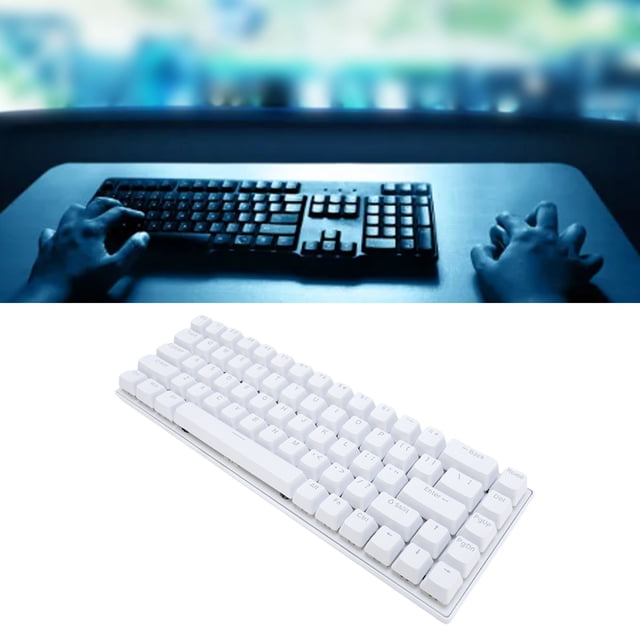 Mechanical Gaming Keyboard Wired, 60% Compact 68 Keys RGB Backlight Keyboard with Blue Switch, Anti Ghosting, for PC Laptop for Wins for OS X for