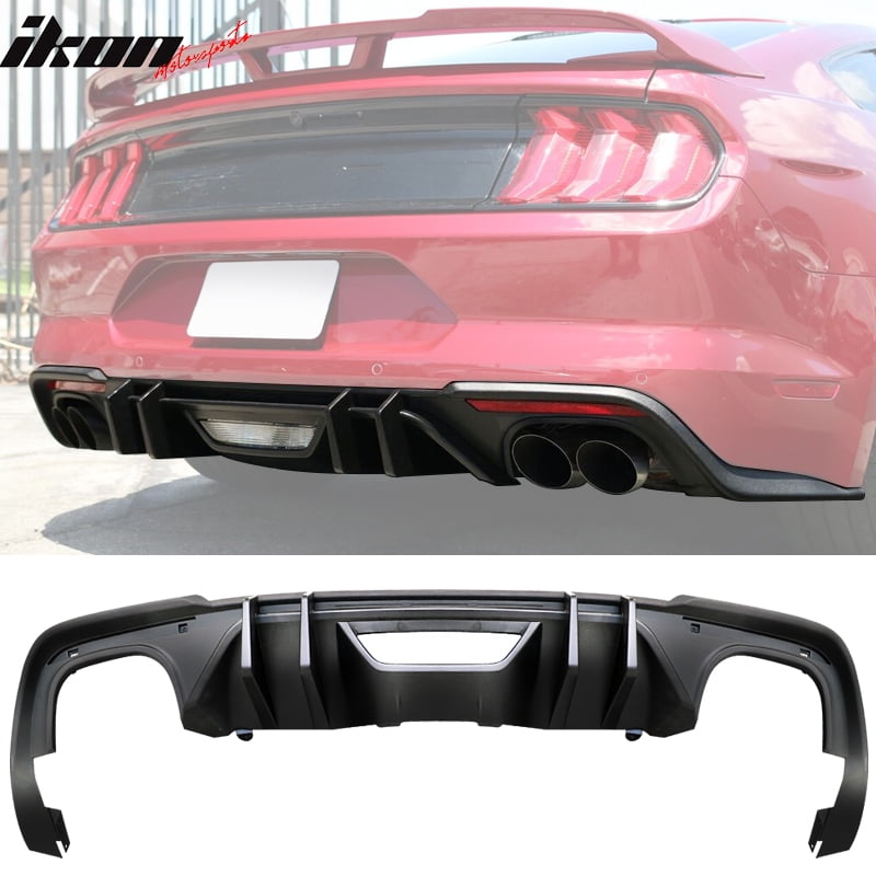 Compatible with 1819 Ford Mustang Rear Diffuser Competition Style