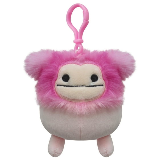Squishmallows Original 3.5 inch Brina the Light Pink Bigfoot - Child's Ultra Soft Stuffed Plush Clip-on