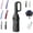 BLACK, variant on Automatic Folding Umbrella with Loop Buckle, Portable Creative Ring Buckle Umbrella, Compact Durable Sun-Protection UV Umbrellas, Windproof Reinforced & Waterproof Umbrellas for Men & Women