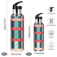 thumbnail image 2 of Yayeee 20oz Insulated Water Bottle Double Wall Stainless Steel with Flip Straw Lid, Green Plaid, 2 of 7