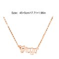 thumbnail image 4 of Minnieouse Letra inglesa doce signos del zodiaco constelaciones tema collar del zodiaco Ins colgante cómodo único oro rosa Ropa, zapatos y accesorios Miscelánea Virgo Minnieouse AP009332-10, 4 of 6