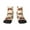 2 Black-2, variant on Fall Turkey Pattern Quarter Crew Socks,Toe Seamed Ankle Socks,Cotton Cushioned Breathable Athletic Crew Sports Socks