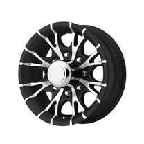 16X6 8-Lug on 6.5" Aluminum T07 Trailer Wheel - Black - T07-66867BM