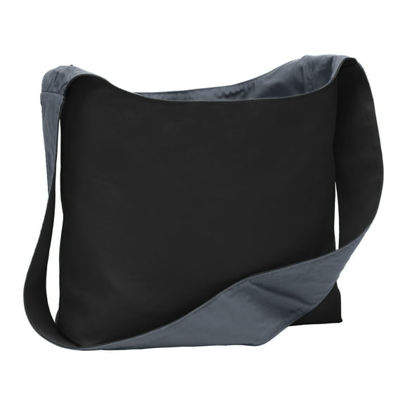 Mafoose Cotton Canvas Sling Bag Black/ Charcoal