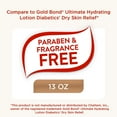 thumbnail image 3 of Equate Diabetics Lotion, 13 oz, Compare to Gold Bond® Ultimate Hydrating Lotion Diabetics Dry Skin Relief, 3 of 10