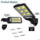 thumbnail image 2 of 3pcs Solar Street Light New Outdoor Solar Street Light Waterproof Sensor Garden Light Rotatable Bracket Garden Light Wall, 2 of 5