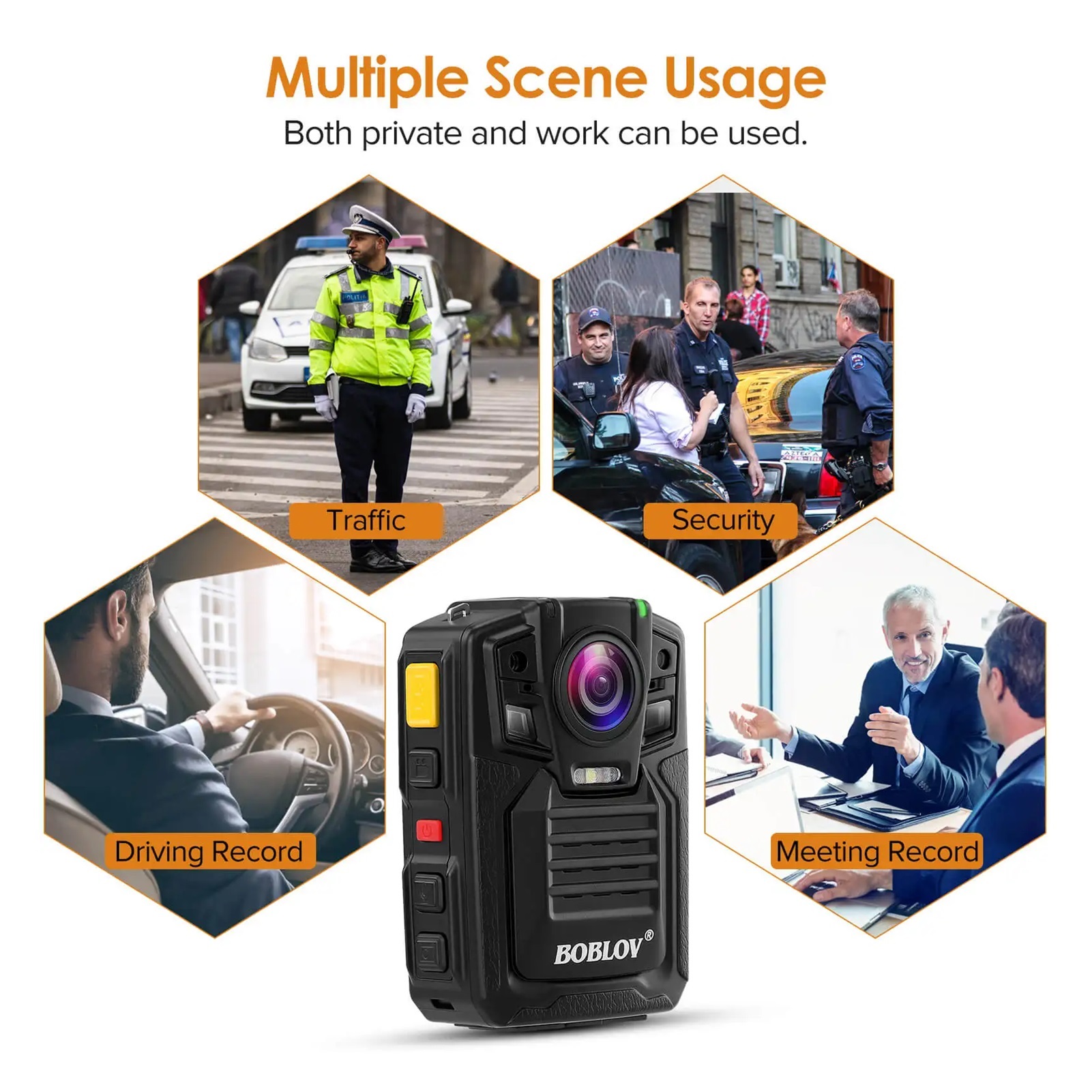 Body Cameras For Law Enforcement 1080P 140° Wide Angle Body Mounted Body Camera Video Recorder GPS IR Night Vision Cam