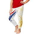 thumbnail image 3 of Pants for Girls Children Usa 250 Years Independence Day Print Sport Pants Comfortable White 7-8 Years, 3 of 5