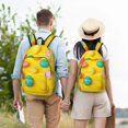 thumbnail image 4 of Disketp Easter eggs (2) print Canvas Backpack Lightweight Travel Daypack Student Rucksack Laptop Backpack-, 4 of 5