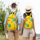 thumbnail image 4 of Disketp Easter eggs (2) print Canvas Backpack Lightweight Travel Daypack Student Rucksack Laptop Backpack-Small, 4 of 5