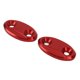 thumbnail image 4 of TKSE Cubierta Base Del Espejo Retrovisor, 2 Piezas Cubierta Base Del Espejo Retrovisor Motocicleta Cubierta Del Orificio Del Espejo Del Parabrisas De Aleación De Aluminio Para S1000R(Rojo), 4 of 5