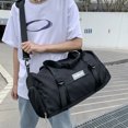 thumbnail image 3 of Bolsa de fitness de nailon, bolsas de gimnasio portátiles multifuncionales para hombres y mujeres (negro) Likrtyny Para Estrenar, 3 of 9