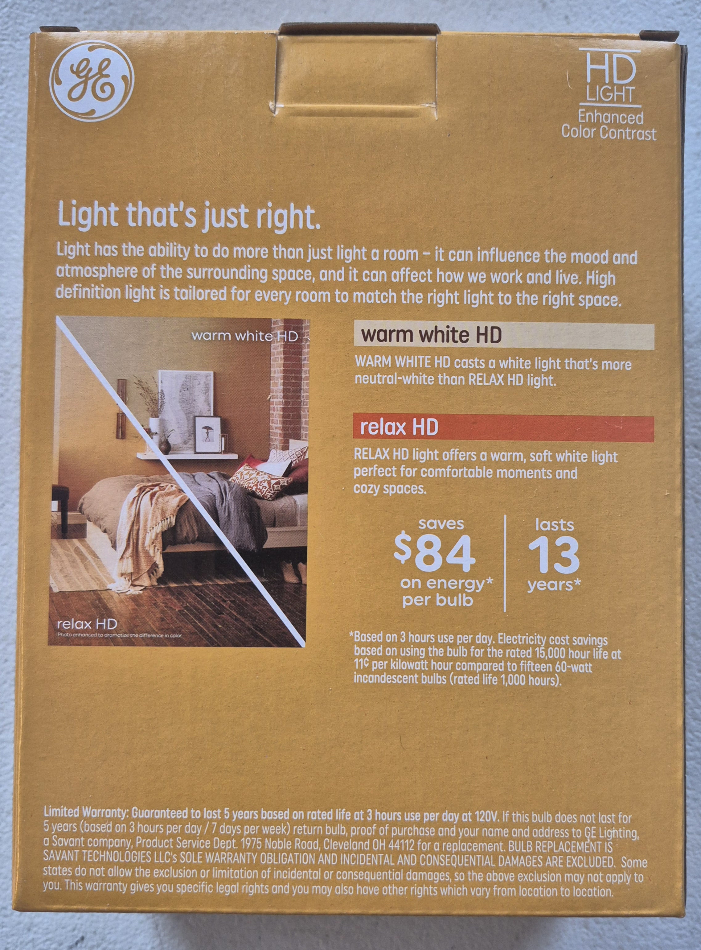 GE Relax LED Warm White 60-Watt A19 Dimmable 12 Pack Light Bulbs