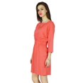thumbnail image 4 of Phagun Summer Beach Dress Solid Short Length Long Sleeve Casual Women Sundress, 4 of 4