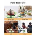 thumbnail image 2 of 13 Inch Round Placemats Set of 6, St. Patrick's Day Non Slip Heat Insulation PP Table Mats, Lucky Shamrock Hat Ladybirds Daisy Ombre Green Washable Place Mats for Kitchen Dining Party Table Decor, 2 of 7