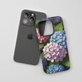 thumbnail image 3 of Hydrangea Floral For All iPhone Series Protective Phone Case Botanical Theme Multi-Color on Black, 3 of 7