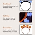 thumbnail image 2 of Vjnyvs 3 Pack LED Light Up Ghost Pumpkin Headbands Halloween Hair Hoop Accessories, 2 of 7