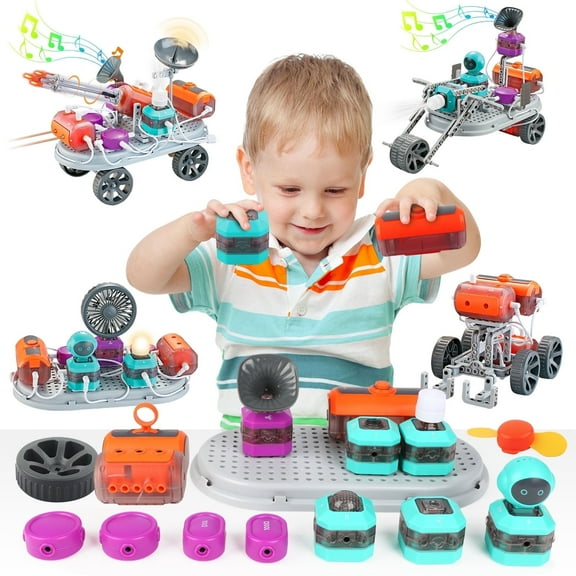 UQN Circuit Board Kit for Boys Kids 8-12 Years, 201PCS Science Kit for Kids, 110  Physics Science Experiments, STEM Educational Toys Christmas Birthday Gift for Kids  5 6 7 8  .