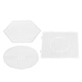 thumbnail image 1 of Kids Beads Craft Board, 3Pcs Square + Round + Hex Fuse Beads Pegboard  For Hand-made Work For DIY Hand-made Beans, 1 of 8
