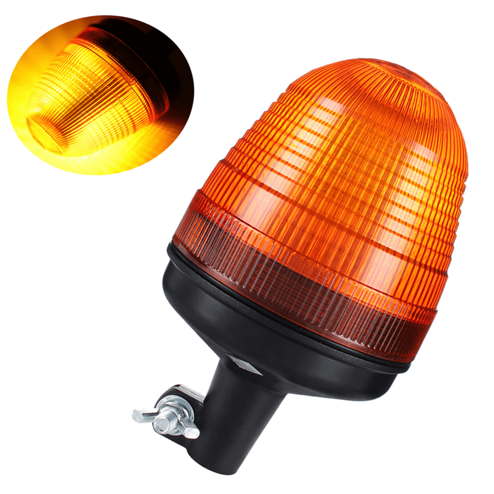 12V/24V LED Spining Rotating Flashing Light Amber amber Warning Beacon