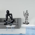 thumbnail image 2 of Escultura de caballero abstracto moderno, adorno coleccionable decorativo para sala de estar, entrada, estantería, escritorio de oficina, decoración d, 2 of 8
