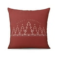 thumbnail image 4 of Red Christmas Snowman Winter Tree Throw Pillows Cover Beautiful Throw Pillow Case 4 Pieces Decorative Pillow Cover for Indoor Home Bedroom, 4 of 7