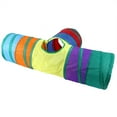 thumbnail image 2 of Túnel plegable para gatos, túnel para gatos de 3 vías, túnel para gatos con pelota de juego, túnel para gatos de diseño exquisito, 2 of 6