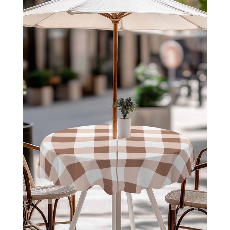 buffalo plaid patio umbrella Women's Golf Neutral Gingham while the tilt functionality provides adjustable shade Amazon.com : Black White Checkered