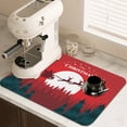 thumbnail image 5 of Merry Christmas Dish Drying Mat Red Santa Claus Dish Drainer Mats 16x20 Inch Holiday Decorative Absorbent Dishes Pad Heat Resistant Foldable Mats Pads for Kitchen Counter Sink, 5 of 5