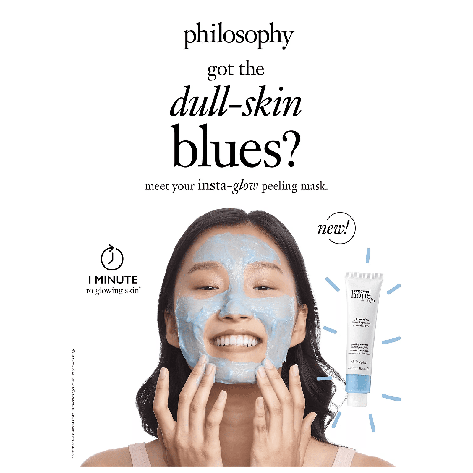 Philosophy Renewed Hope In A Jar Peeling Mousse for Women 2.5 oz Exfoliator