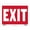 Exit, variant on BAZIC Exit Sign 9"X12", Plastic Signs, Waterproof Indoor Signage, 4-Pack