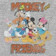 thumbnail image 2 of Toddler's Mickey & Friends Distressed Classic Group  Graphic Tee Athletic Heather 2T, 2 of 3