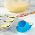 Great Value Cupcake Liners, Metallic Blue, 24 Count