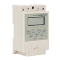 thumbnail image 3 of Interruptor horario digital programable con microordenador, control de relé electrónico, temporizador para montaje en riel con transformador de 25 A, color beige, 3 of 14