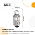 Uxcell 3V E10 White Light Mini LED Flashlight Bulbs with Box 1 Set/5 ...