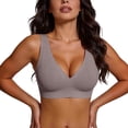 thumbnail image 2 of ByworldtasicNo Boundaries Womens Seamless Wireless V Neck Bra Wide Fixed Strap Invisible Smooth Bra Everyday T-Shirt Comfort Bralette, 2 of 6