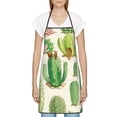 thumbnail image 3 of Fuzoiu Cactus And Succulent Print Kitchen Cooking Aprons,Kitchen Cooking BBQ Aprons,Chef Apron with 2 Pockets for Men Women,Art Aprons for Painting Pottery Ceramics, 3 of 7