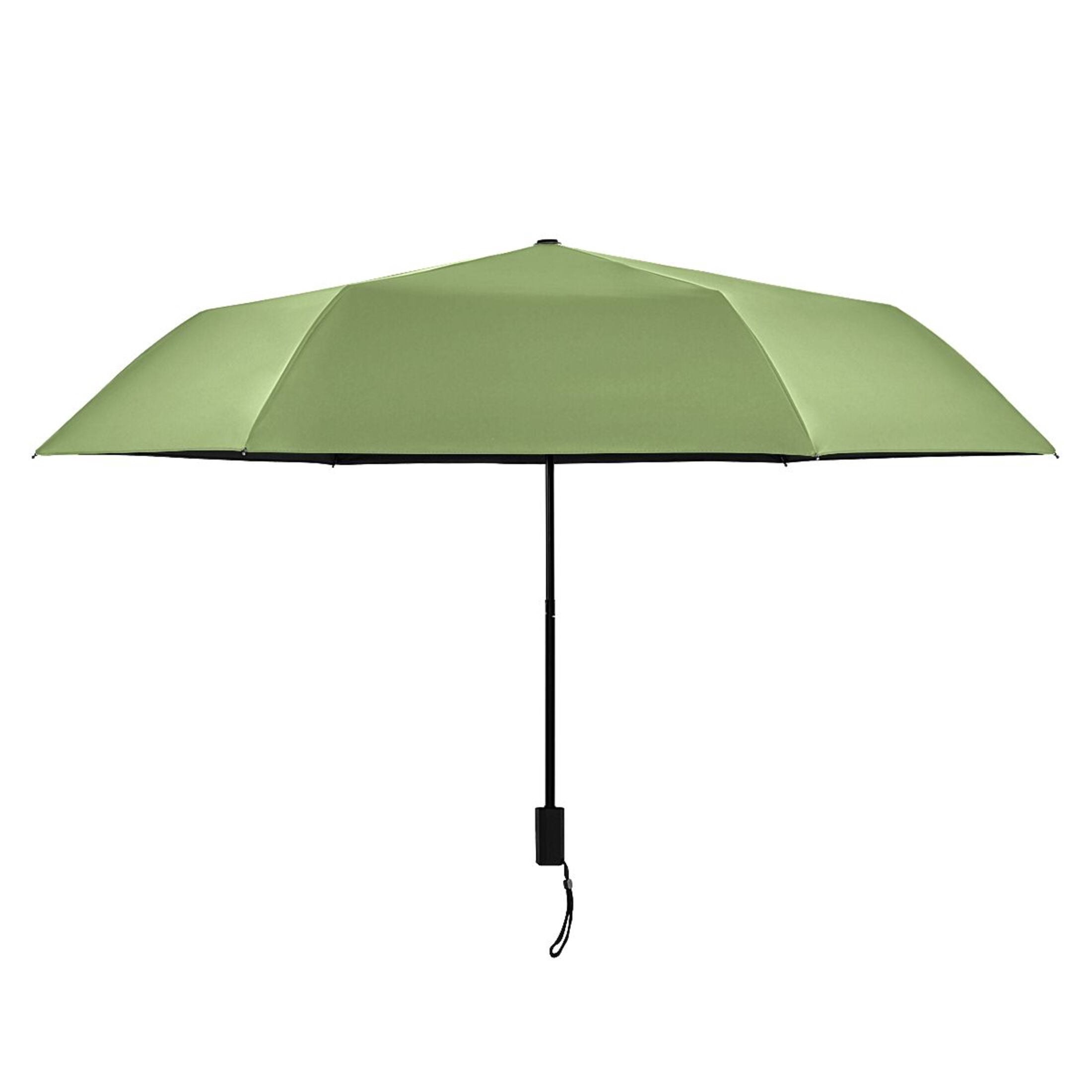 Leaf Green Compact Sun Umbrella Windproof Travel Umbrellas for Rain Strong Portable UV Protection