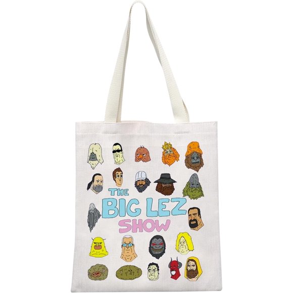 MEIKIUP The Big Lez Show Characters Tote Bag The Big Lez Show Merchandise Australia TV Show Fans Gift
