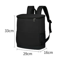 Insulated Cooler Backpack - Leakproof 30 Cans Waterproof Soft Cooler Bag For Beach, Camping & Travel, Lightweight Lunch Bag With 12H Hot/Cold Retention For Men & Women- black