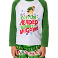 thumbnail image 3 of Elf The Movie Kids' Film Cotton-Headed Ninny-Muggins Buddy 2PC Raglan Holiday Christmas Sleep Pajama Set for Girls Boys, 3 of 5