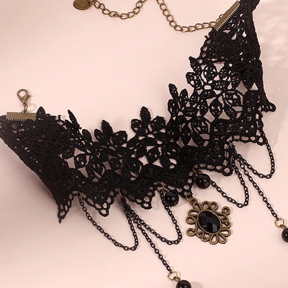 Minkissy 3-Pack Black Choker Necklace Set for Women Stylish Punk Rock Accessories