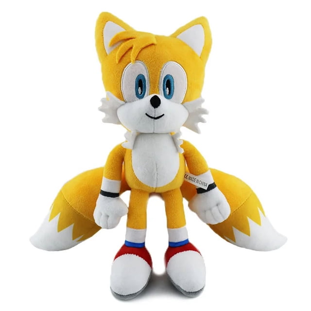 Peluche de Sonic de 30 cm, juguete de dibujos animados de erizo, Amy Rose, muñeco de peluche suave con cola de nudillos, regalo de cumpleaños para niños, juguetes encantadores de Sonic