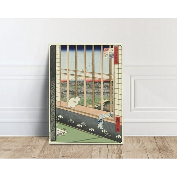 Kna Prints - 1 Pc Poster Utagawa Hiroshige , Japanese Print, Japanese Vintage Wall Art, Japanese Wall Decor Print Wall Art, UNFRAMED-8x12